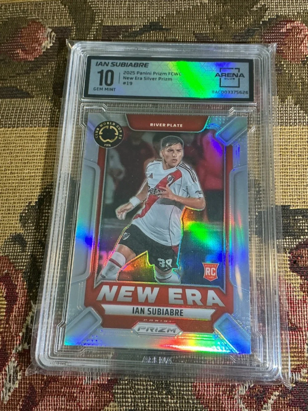 2025 Panini Prizm FIFA Club World Cup Silver Ian Subiabre New Era #19 Arena 10